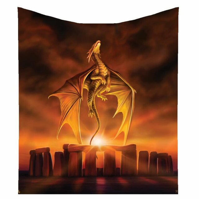 Solstice Stonehenge Throw By Anne Stokes 