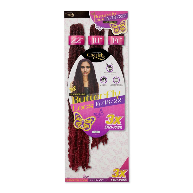 Cherish Bulk : 3X Butterfly Locs 14/18/22 (Col. 1)