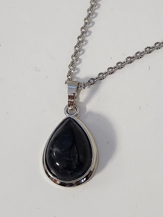 Collier pierre de sodalite