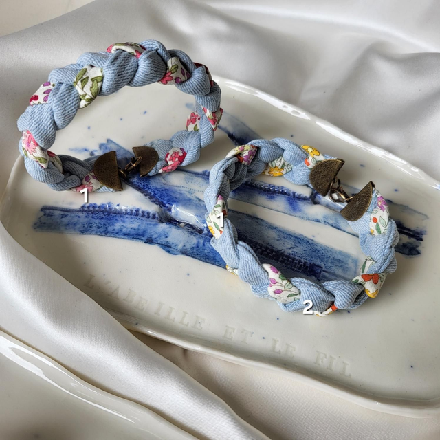 Bracelet Jeanne- un air de Liberty- Fermoir Bronze-2