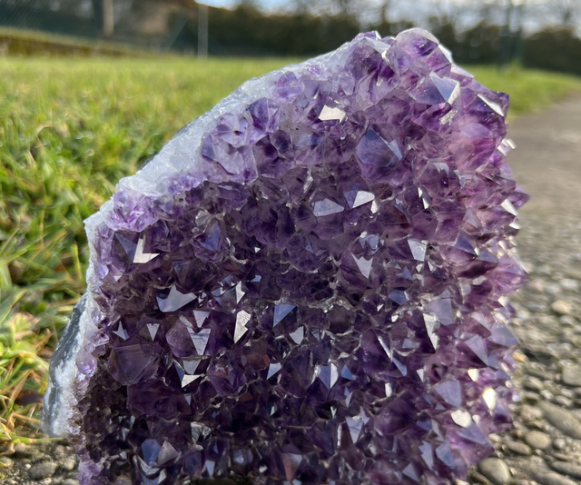 Druse d’améthyste naturelle - Pierre de calme, sérénité et harmonie