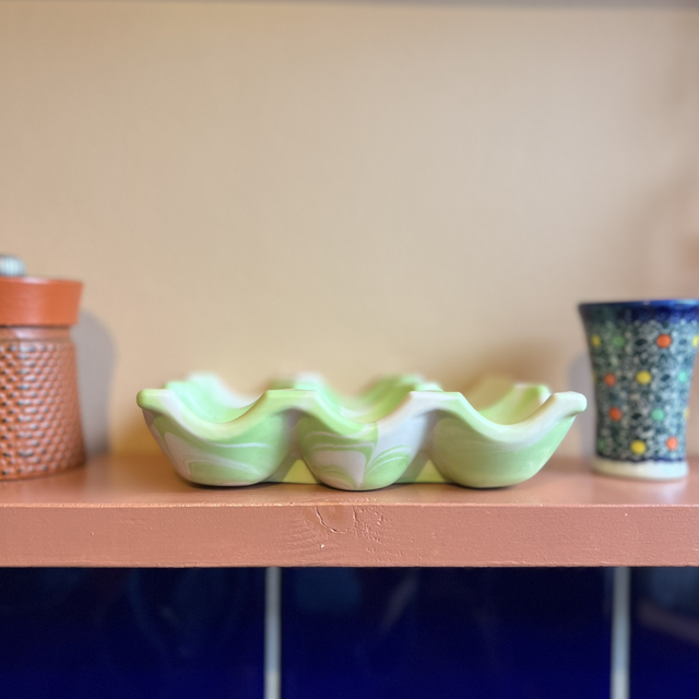 Egg tray - green