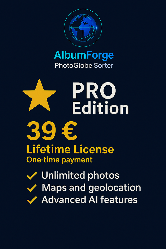 AlbumForge | PhotoGlobe Sorter - A lightweight DAM for real people
