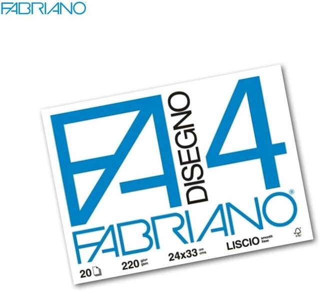 Album fabriano24x33/ 33x48 liscio ruvido riquadrato
