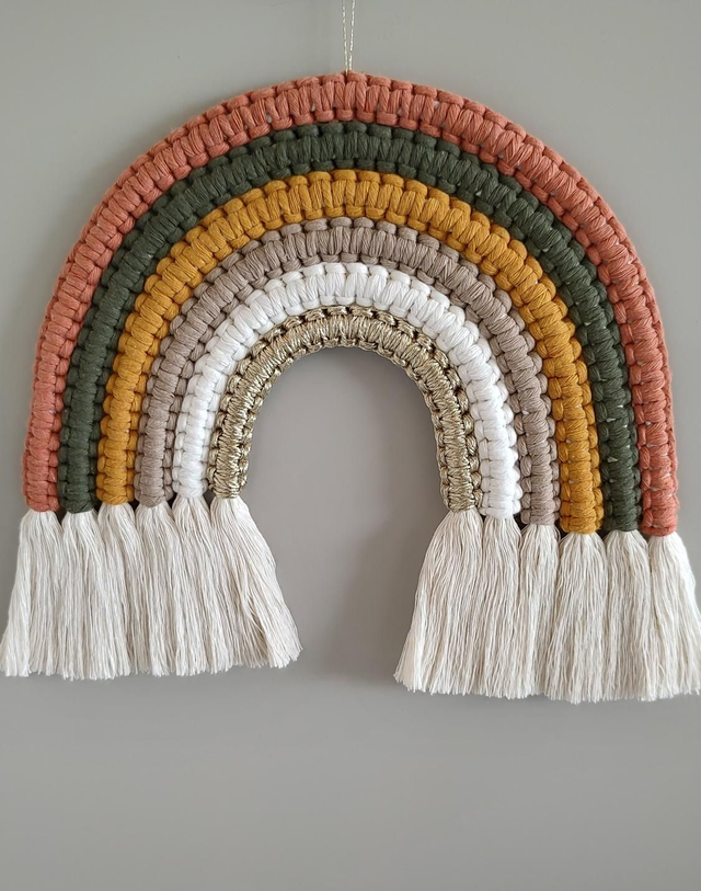 Arc-en-ciel macramé - Déco murale bohème - SAFARI