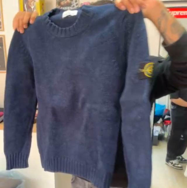 Stone island maglione in ciniglia size L