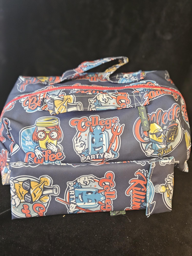 Belle trousse et Range brosse à dents "collège "