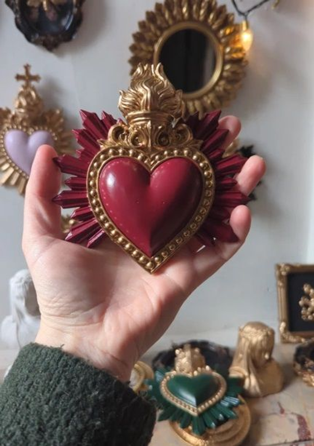 Décoration murale cœur ex-voto 