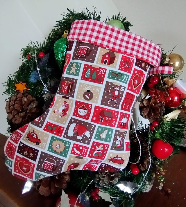 Botte de Noël - Calendrier de l'avent - Petit modèle