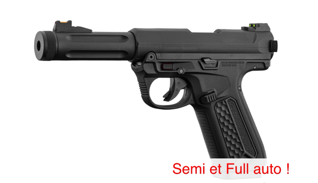 Réplique airsoft GBB gaz AAP-01 ASSASSIN Semi & Full auto noir 0,95J
