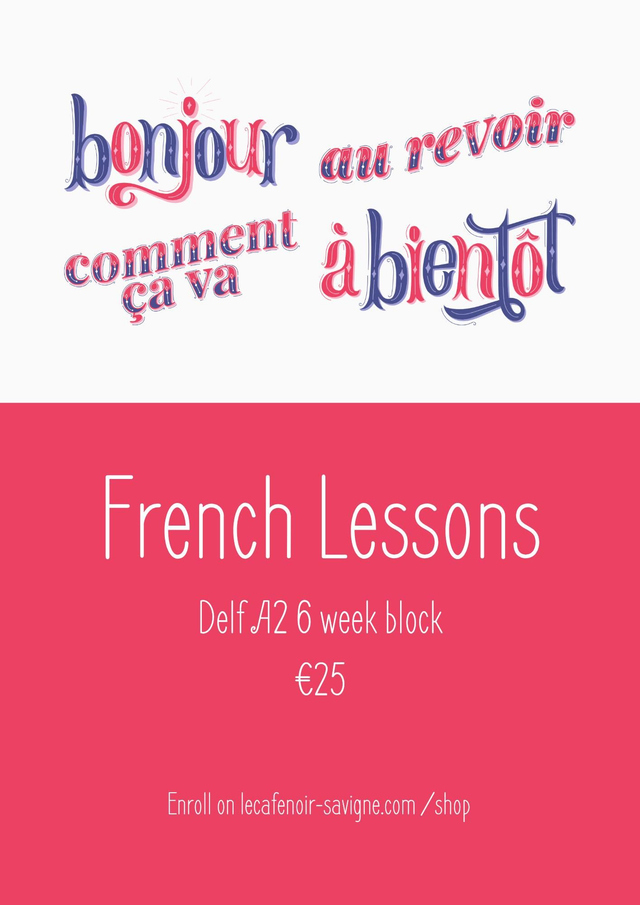 French lesson (Wednesday A2)