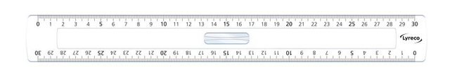 Lyreco linjal glasklar