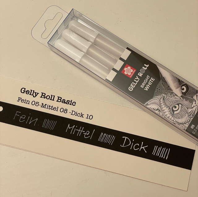 Stifte Gelly Roll weiss