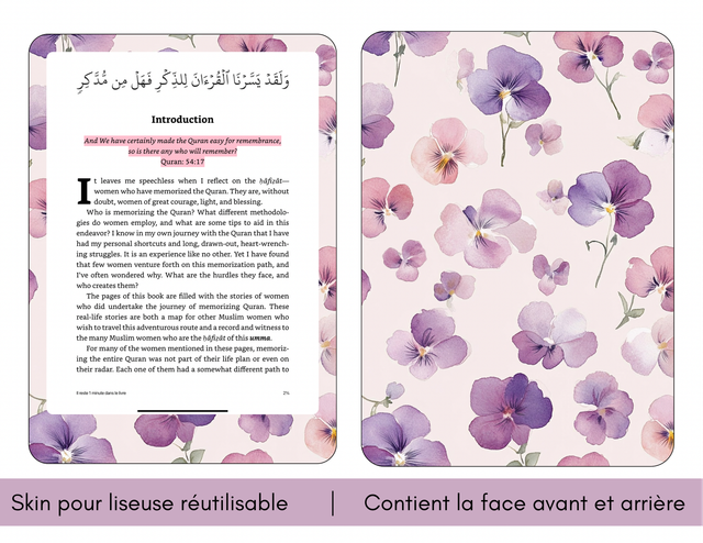 Skin pour liseuse - Cœur de printemps