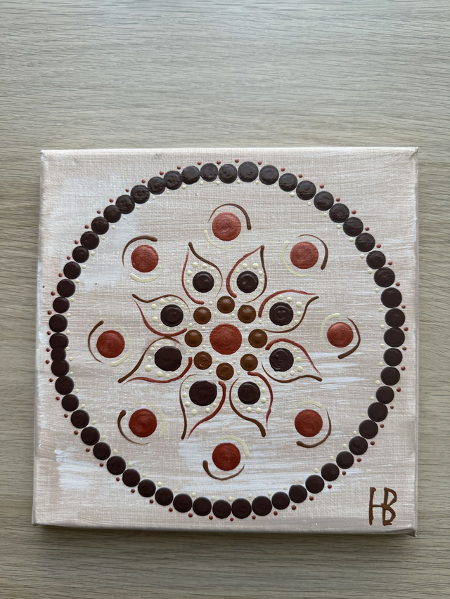 Barna ragyogás mandala