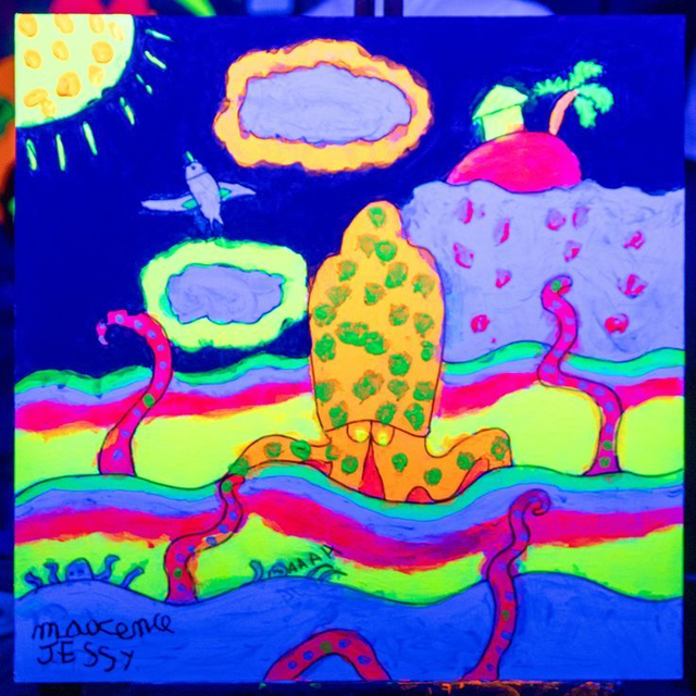 22/12 14h Peinture fluo sur toile - enfant ou parent/enfant