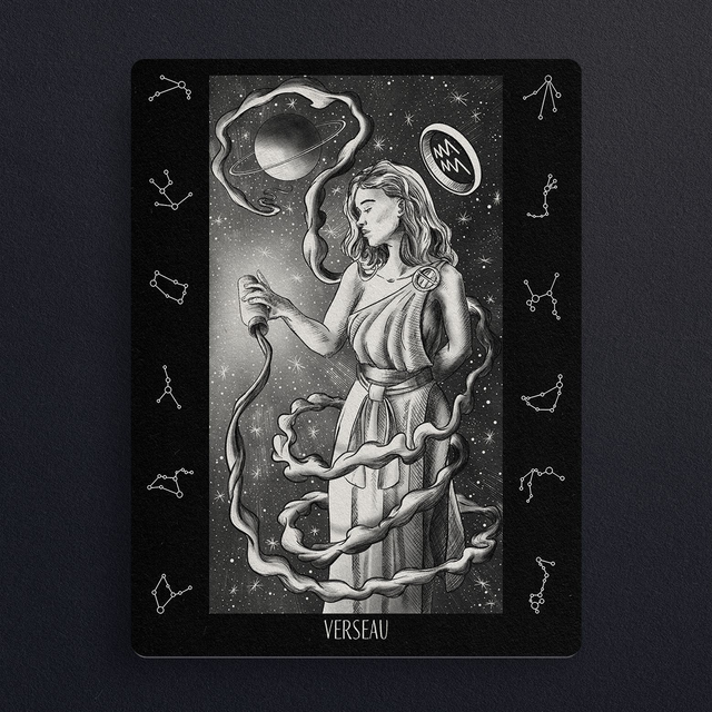 #0787 Verseau - ZODIAQUE - ILLUS - PRINT - Digital painting