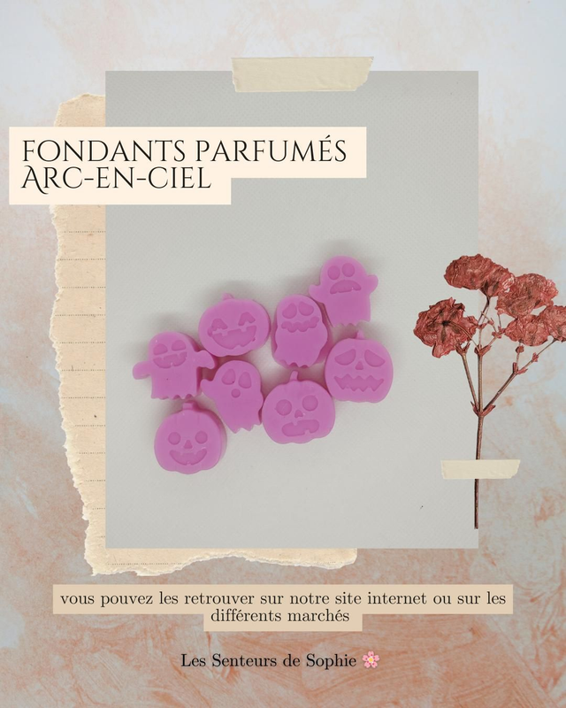 Fondants Halloween - Arc-en-ciel 