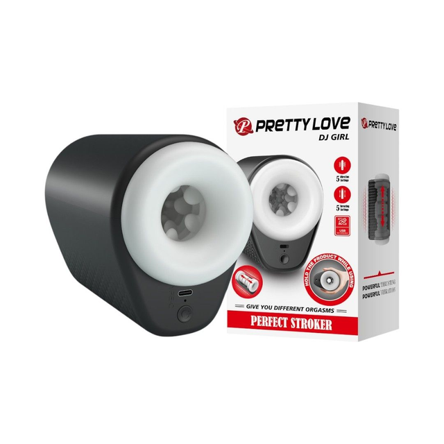 Masturbador con Vibración y Movimientos DJ Girl Pretty Love