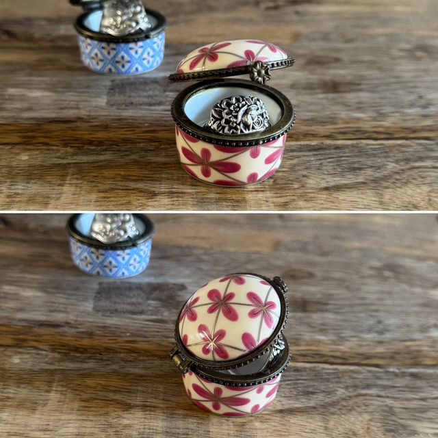 Bague cuillère FLEURS ANGLAISE