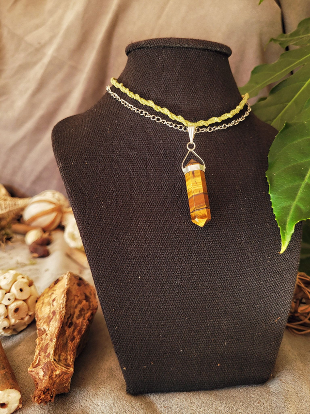 Deux rangs oeil de tigre