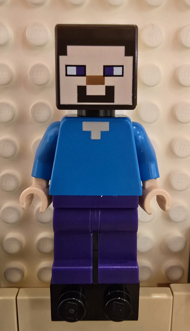 LEGO min009 Steve Minifigur