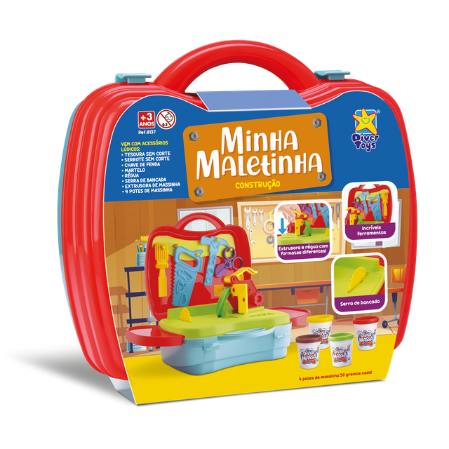 Minha Maletinha Construção Massinha Divertoys