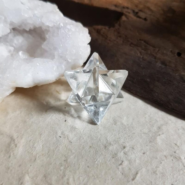 Merkaba cristal de roche 