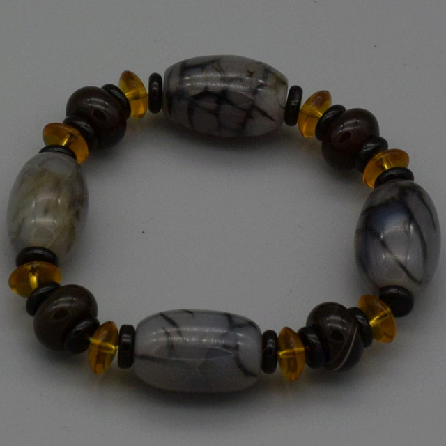 Bracelet mala tibétain en diverses pierres