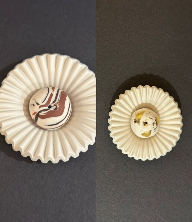 HANDMADE WAVY INCENSE HOLDER TRAY