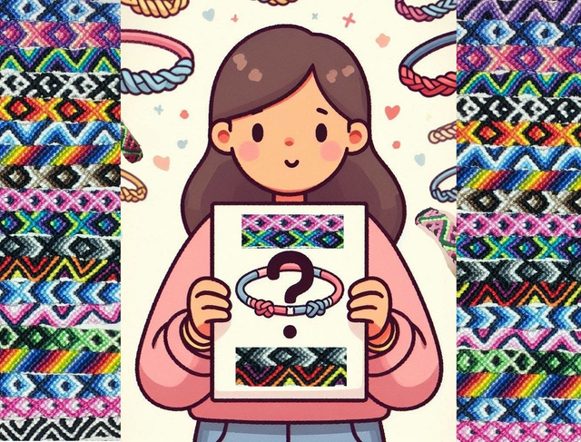 Custom vriendschapsbandje, patroon op verzoek