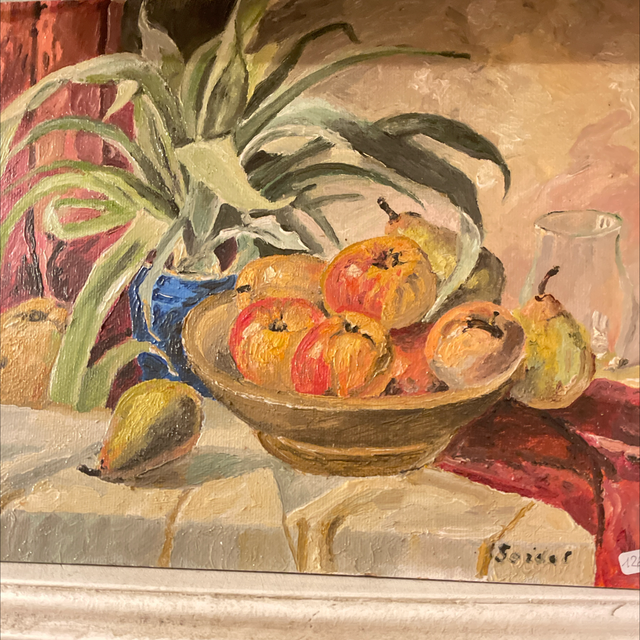 Stilleben  Obst  signiert