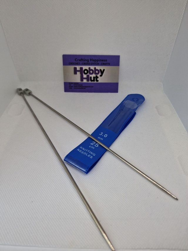 Knitting Needles Size 3.0mm 25cm long