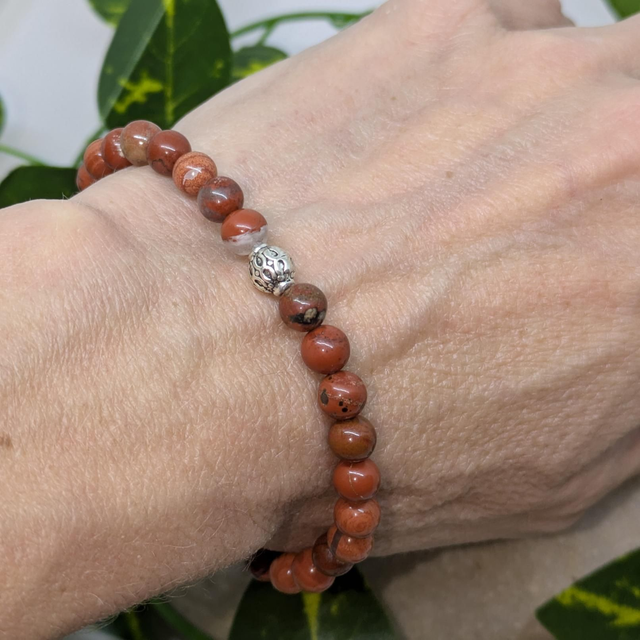 Bracelet "Jaspe bréchique" 6mm BR-047