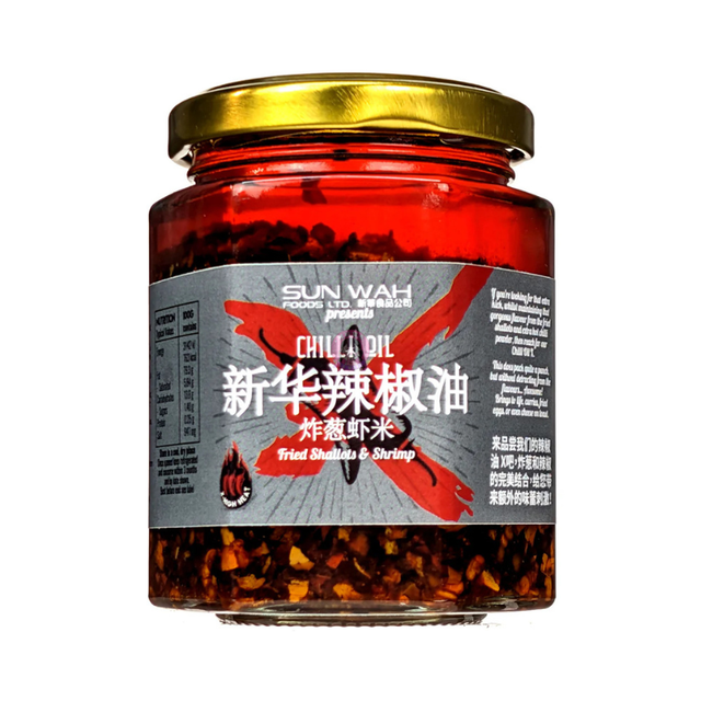 新华 Xin Hua 新华炸葱虾米辣椒油180g SW Fired Shallots And Shrimps Chilli Oil