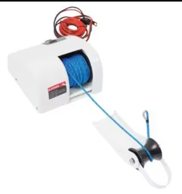 Elektrische Ankerlier 12V met afstandbediening 12.5KG