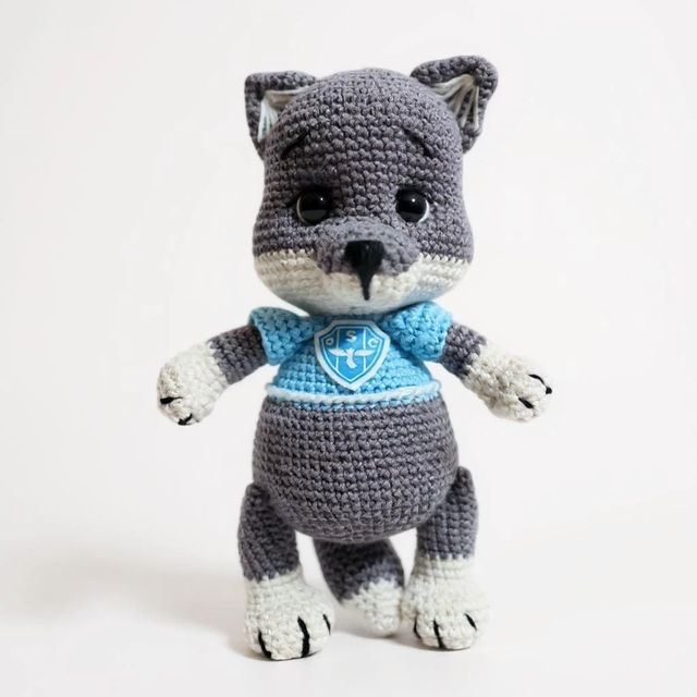 Boneco Amigurumi Lobinho do Papão