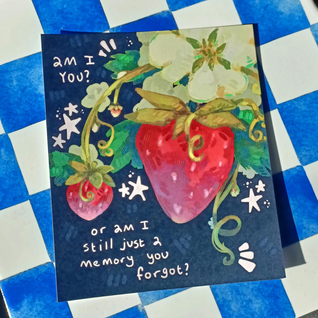 memory of a strawberry - A6 print 