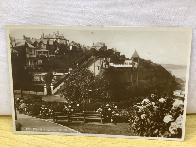View from Shanklin Green, Isle of Wight, vintage unbranded postcard. Our Ref No. R790 £2.50