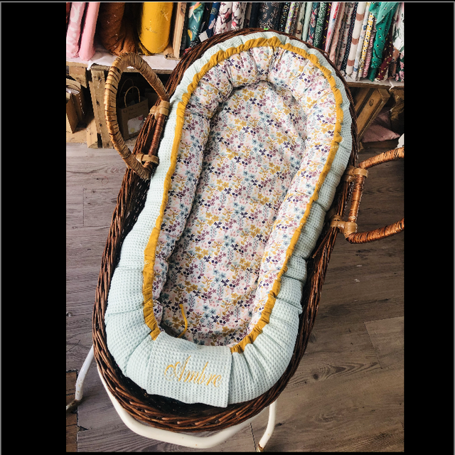 Cocon Réducteur De Lit fleuris 