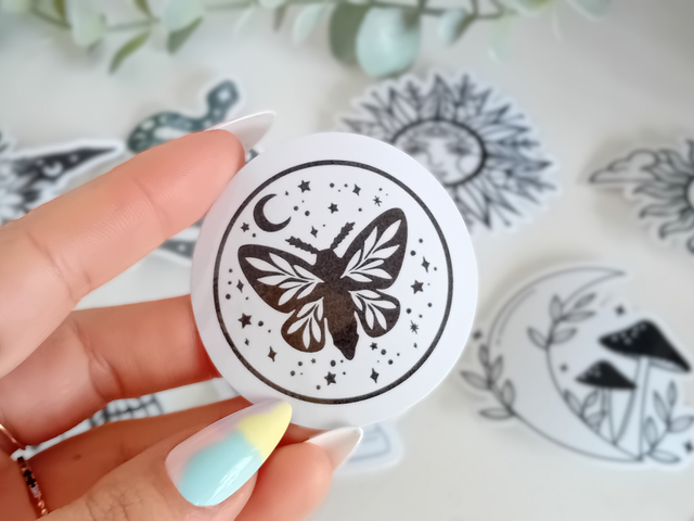 Sticker Holographique Waterproof - Papillon et ses étoiles