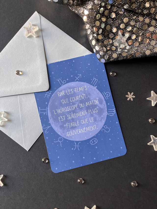 Carte "La fiabilité de l'horoscope"