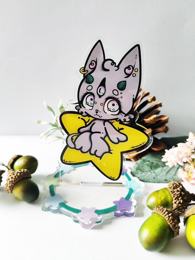 Demon Kitty Acrylic Standee