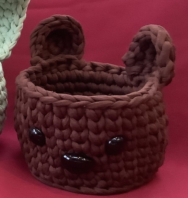 Corbeille animaux &quot; L&#039;ourson&quot;