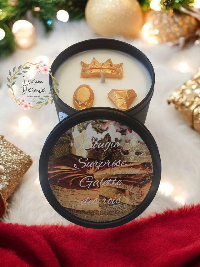 Bougie surprise Parfumée Galette des rois