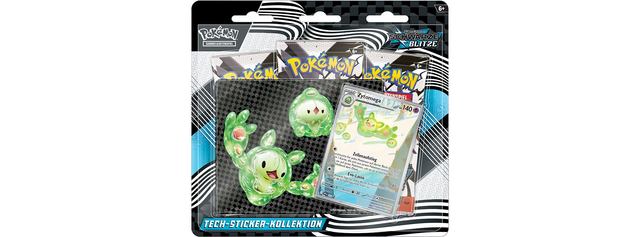 Karmesin & Purpur - Schwarze Blitze Tech-Sticker-Kollektion