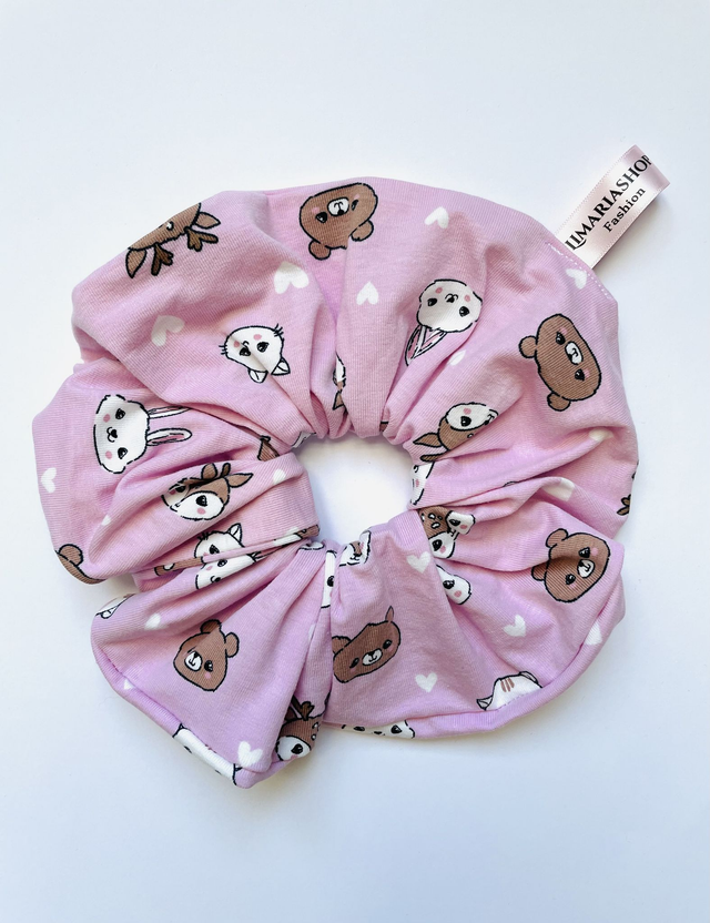 Bären und Hasen Scrunchie