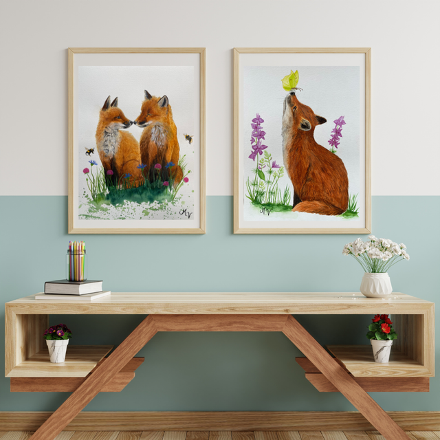 " Douce rencontre " - tirage d'art A4