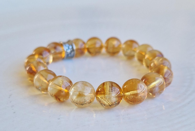Bracelet CITRINE 10mm