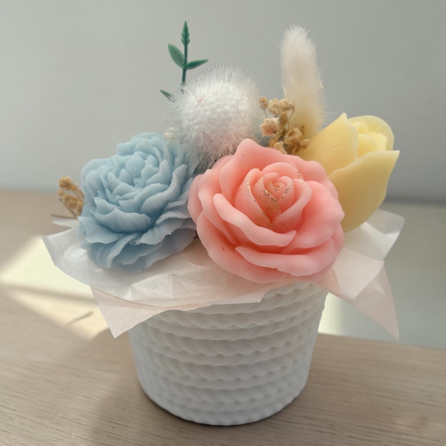Bouquet fondant parfumé senteur rose